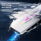 Autonix Water Blaster drawing water directly from a pool using one-click electric absorption
