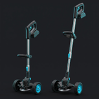 Autonix GT-20 shown with telescopic shaft collapsed and fully extended side by side